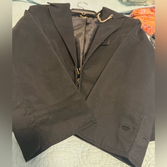 Celyn b. NEW Black Crop Jacket / Blazer Made in Italy Size 44 (Small) - Picture 11 of 12
